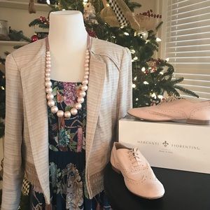 💼 White House Black Market linen jacket sz 10